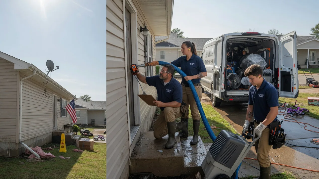 Ceiling Water Damage Restoration in Robeline, LA near me